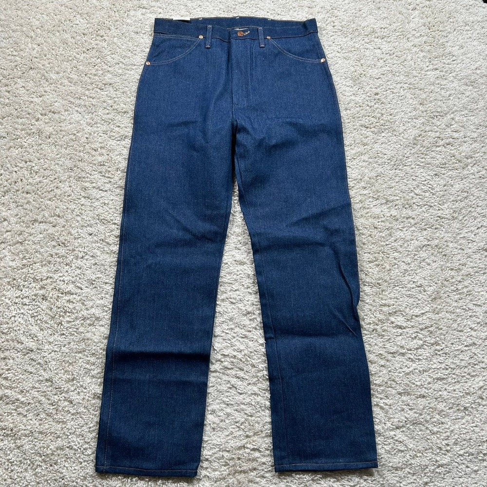 Wrangler Cowboy Cut Jeans 34x32 Blue Original Fit Rigid Denim 13MWI New NWT